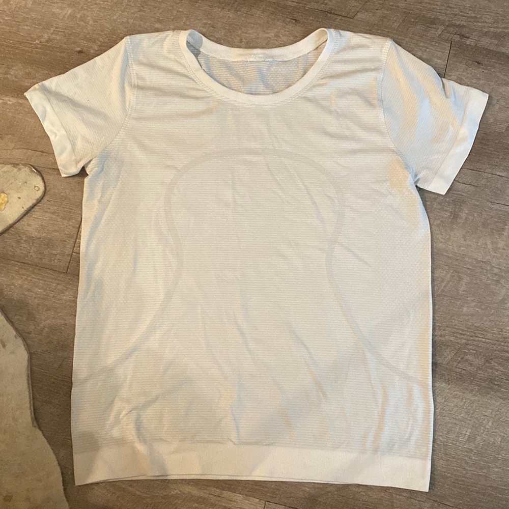 White Lululemon Workout Top